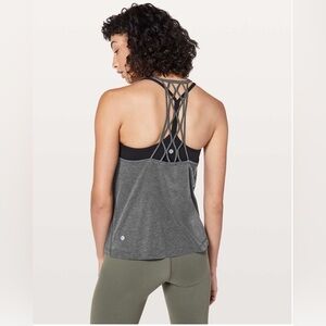 Lululemon Love Knot Tank in heathered black